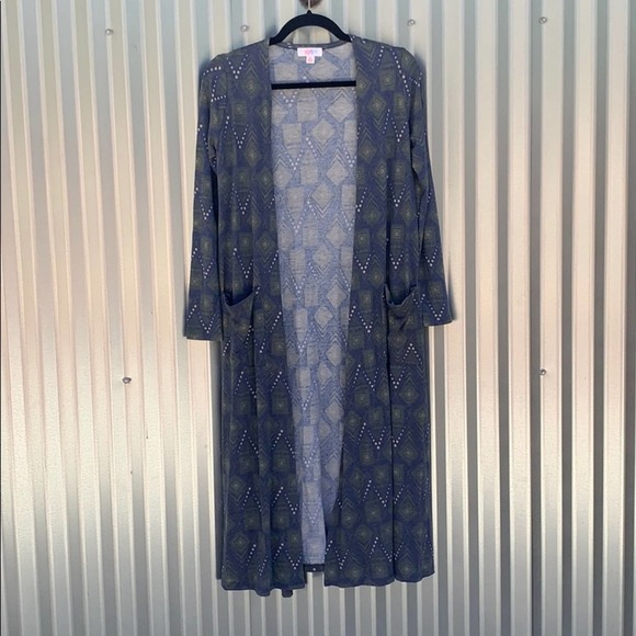 NWT Lularoe Sarah Print Duster Sweater XS - Picture 1 of 7